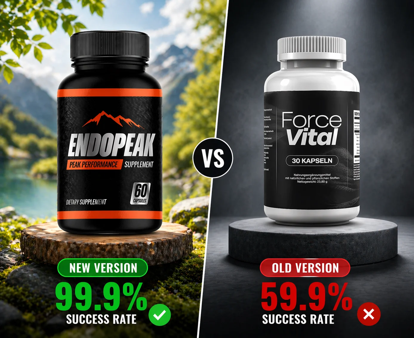 ForceVital Male Vitality Support Supplement Bottle